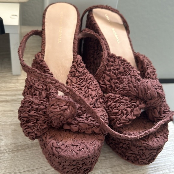 Loeffler Randall Roz Knot Ankle Strap Platform Sandal - Picture 5 of 8